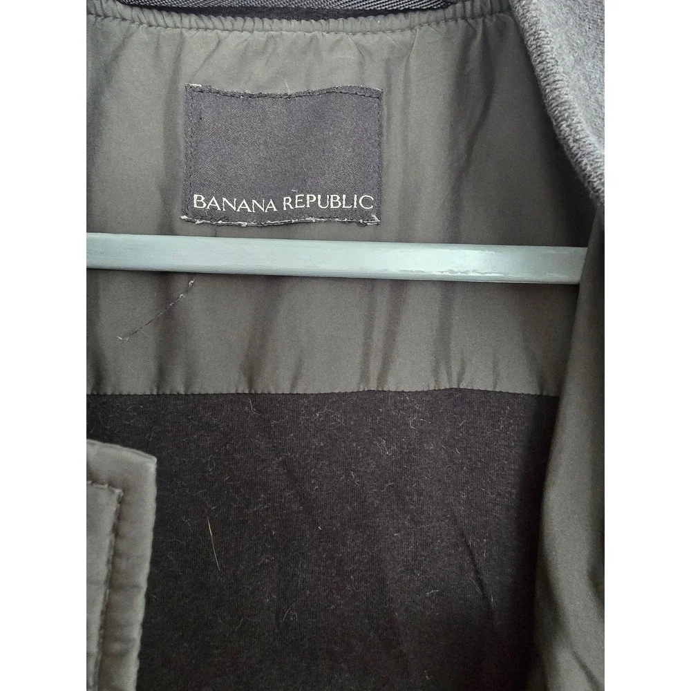 Banana Republic Mens Quilted Bomber Jacket Water Resistant Outerwear Size Medium